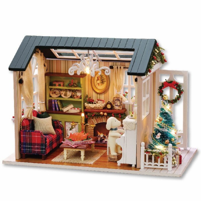 Mainan Miniatur Rumah Rumahan Anak Boneka Doll 3D House Barbie