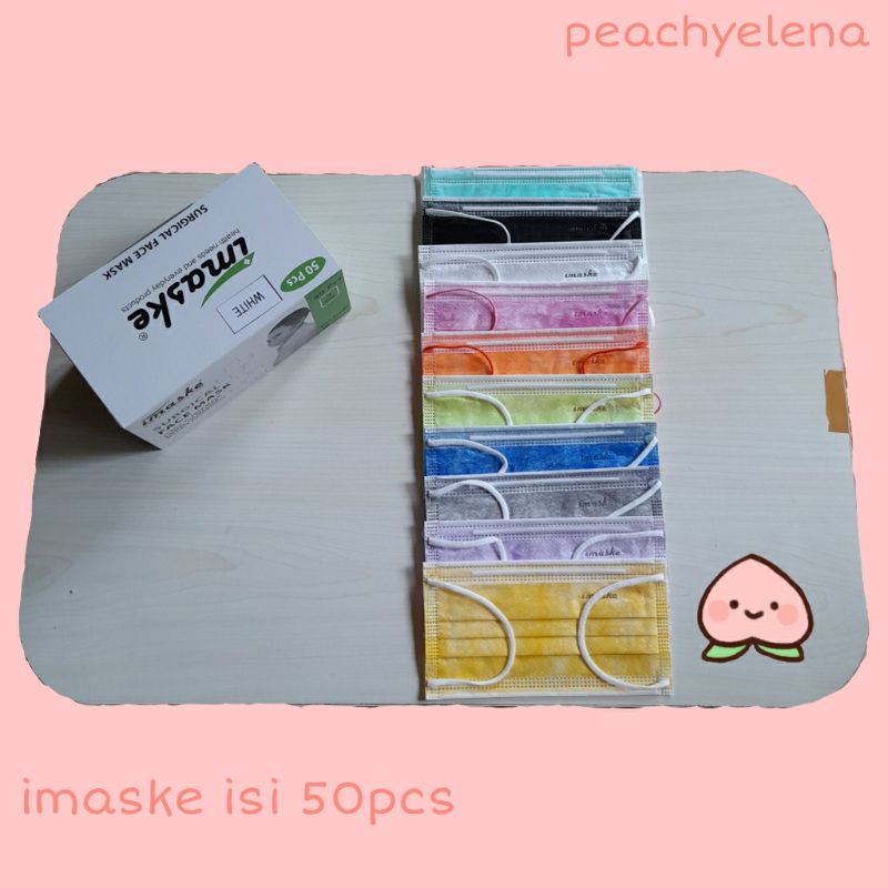 imaske warna warni, masker medis, surgical mask, masker murah, imaske indonesia,  covid-19,
