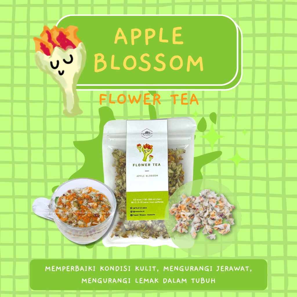 

Apple Blossom Flower Tea / Teh Bunga Apel/ Teh Herbal