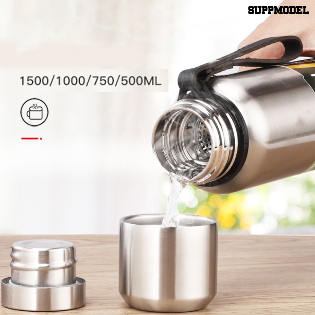 Botol Minum Vacuum Insulasi Panas Bahan Stainless Steel Kapasitas 750ml Untuk Mobil