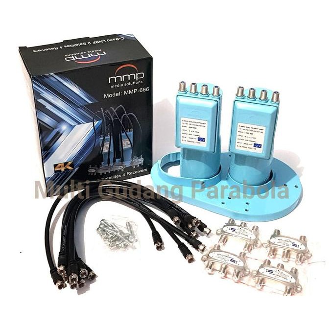 LNB MMP KUARTO C BAND 666 2 SAT 4 RECEIVER