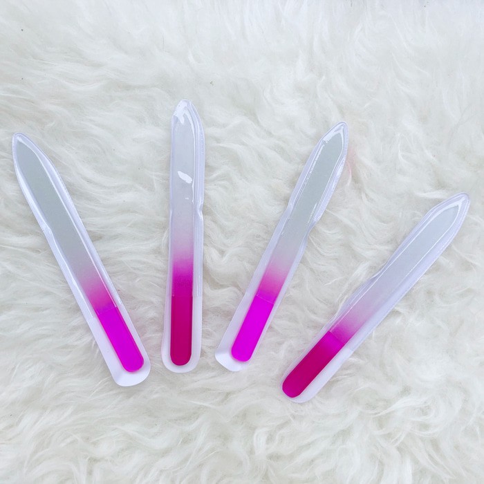 Glass nail file manicure pedicure / kikir buffer kuku nailart