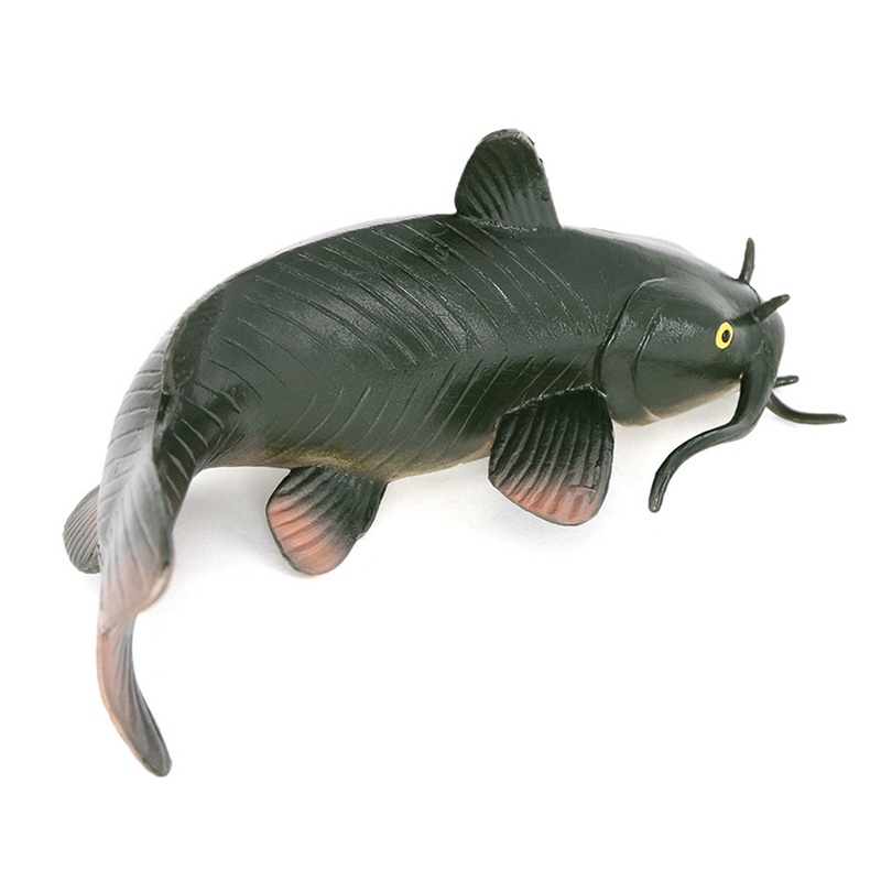 Children's Simulation Aquatic Animal Catfish el Toy Solid Static Ornaments Action Figure el Toy Kid Gifts A