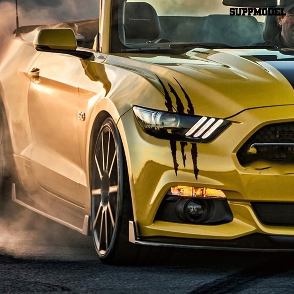 Stiker Reflektif Motif Cakaran Untuk Dekorasi Lampu Depan Mobil