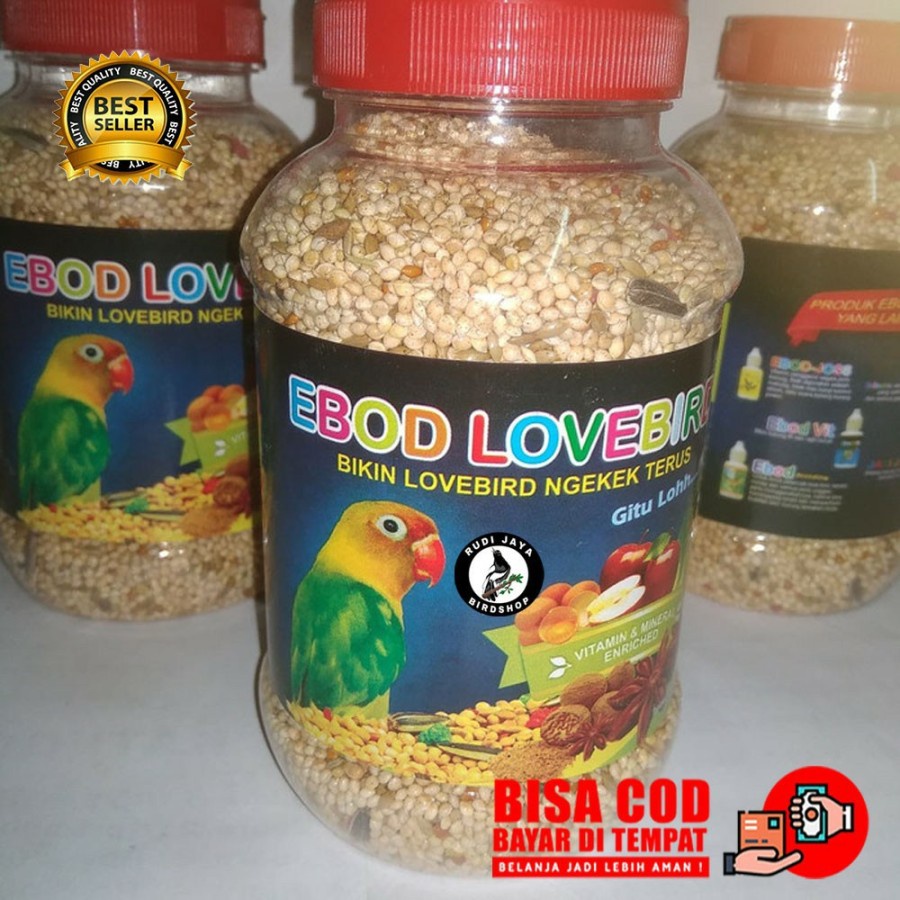 EBOD LOVEBIRD TOPLES PAKAN MAKANAN BURUNG LOVEBIRD KOMPLIT GACOR ORIGINAL