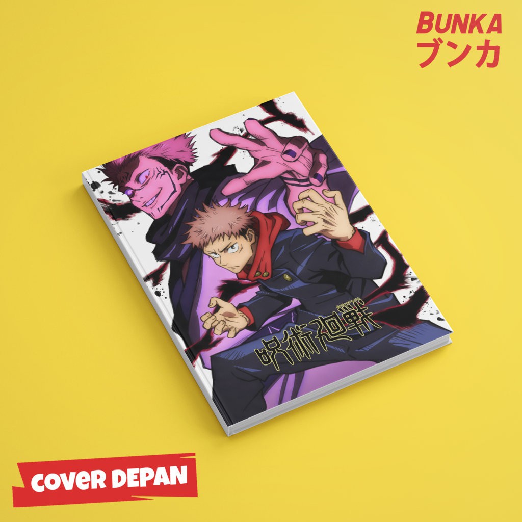 

Notebook Anime Jujutsu Kaisen Itadori Yuji Sukuna Hardcover A5 Buku Tulis Catatan Note Agenda Jurnal