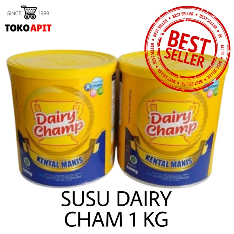 Jual SUSU KENTAL MANIS DAIRY CHAMP 1 KG / SUSU DAIRY CHAMP MALAYSIA ISI