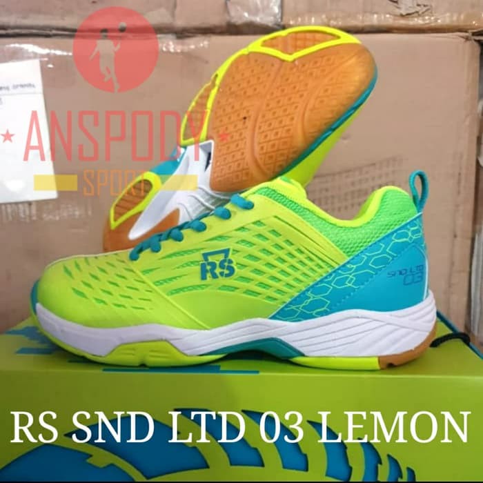 SEPATU BADMINTON RS SND LTD 03 LEMON