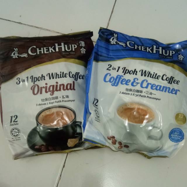 

Chekhup white coffee 3in1 Original n Creamer
