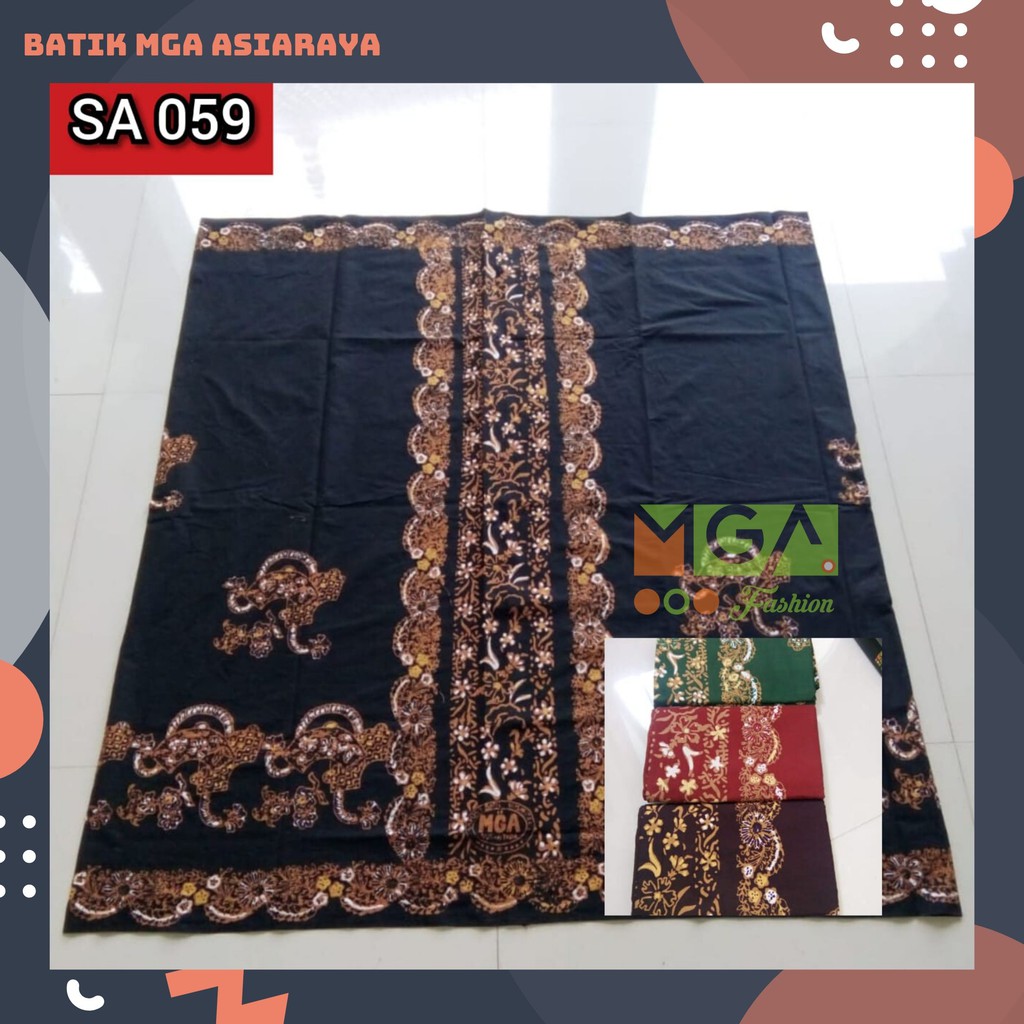 SARUNG BATIK MGA NUSANTARA SA-059 / SARUNG PRIA / SARUNG BATIK PEKALONGAN