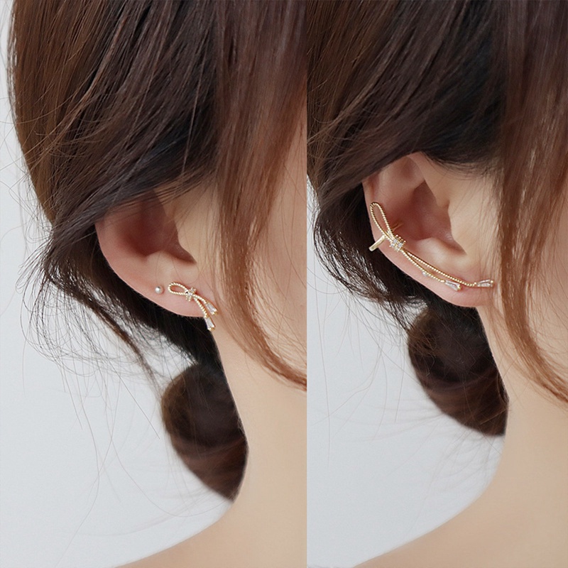 Anting Gantung Sterling Silver 925 Model Willow Dengan Kristal Untuk Wanita