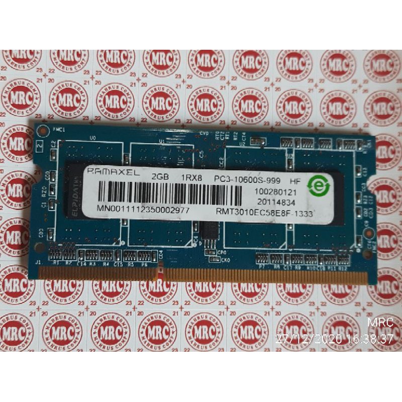 RAM LAPTOP RAMAXEL DDR3 2GB PC10600