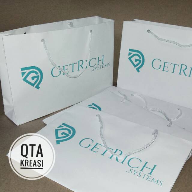 

Paperbag putih uk 22x5x15