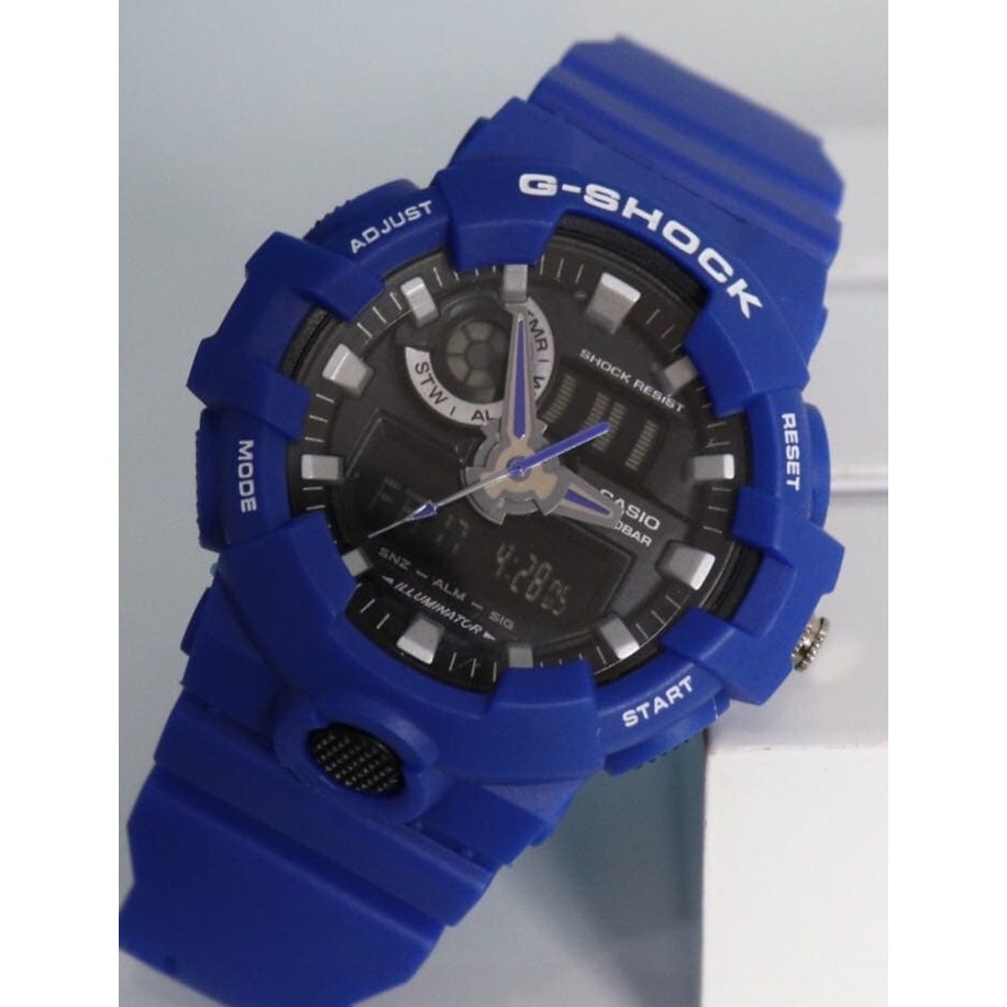 Jam tangan G Shock GA 700 Biru list Putih