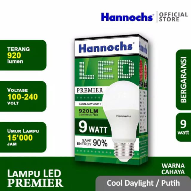 Lampu Led Hannochs Premier 9w 9watt