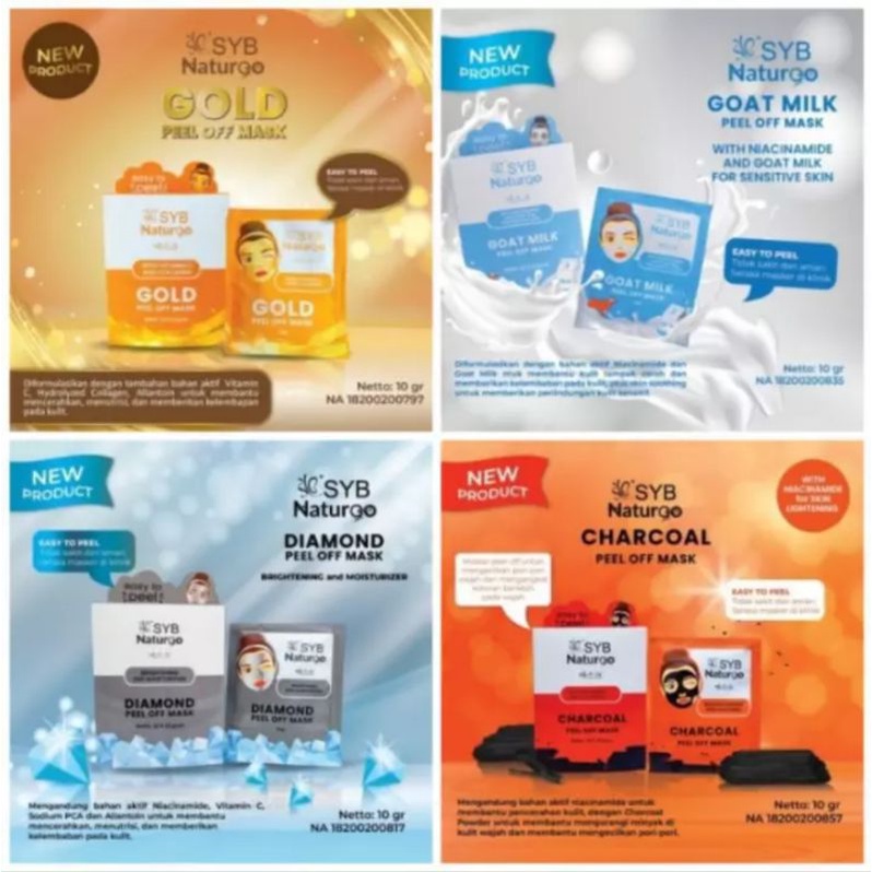SYB Naturgo Peel Off Mask Box 10pc * 10gr