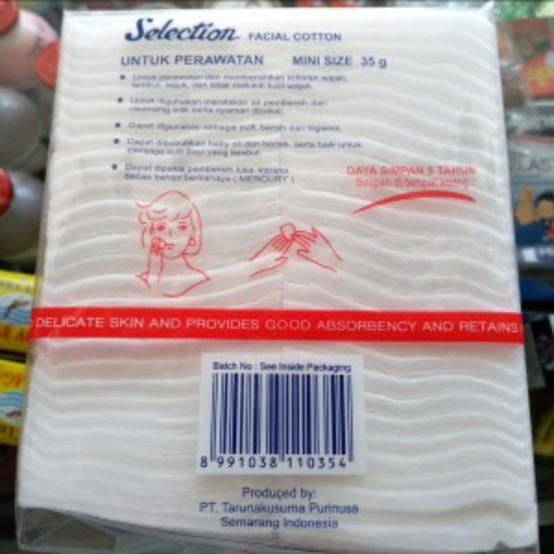 Kapas Selection Soft Cotton (Kapas Wajah) /original