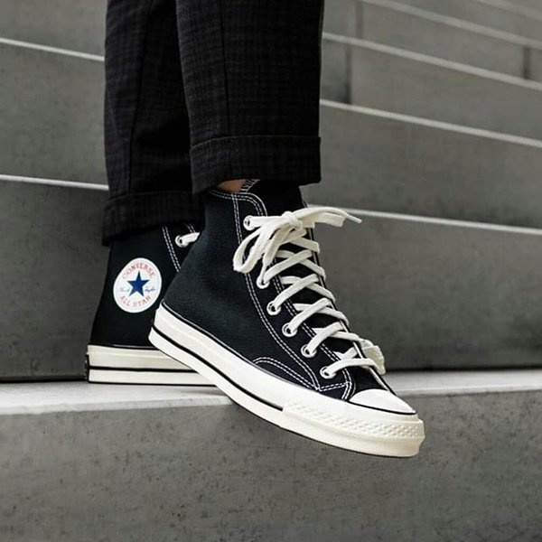 Diskon!! Sepatu Converse All Star 70s Hi Black Egret cocok buat traveling dan outdoor