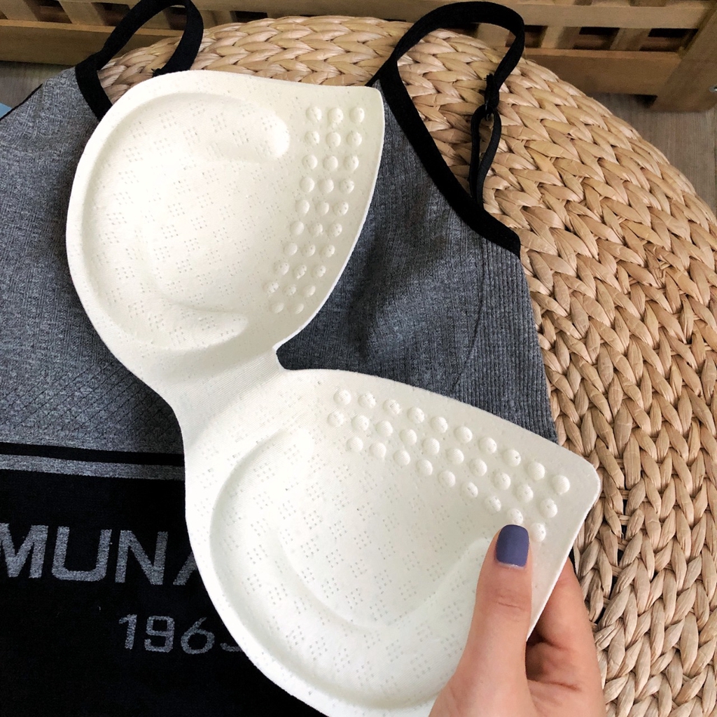 ☀ INDOLAND ☀ B042 BRA1963 Sport Bra Motif Tanpa Kawat BH Wanita Fashion Olahraga MURAH COD