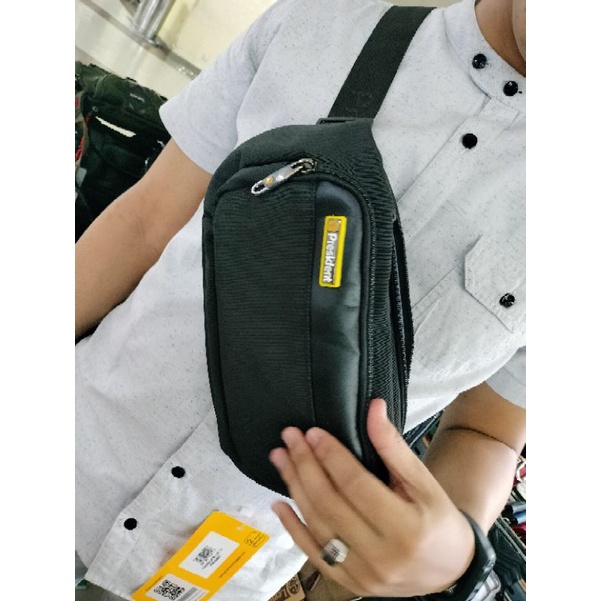 [COD] TAS WAISTBAG TAS SLEMPANG TAS DADA PRIA IMPORT ORIGINAL MODEL PRESIDENT