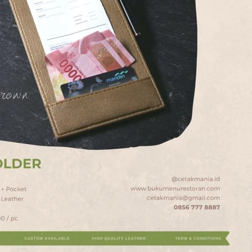 

❂ Bill Holder Kulit Cokelat ★
