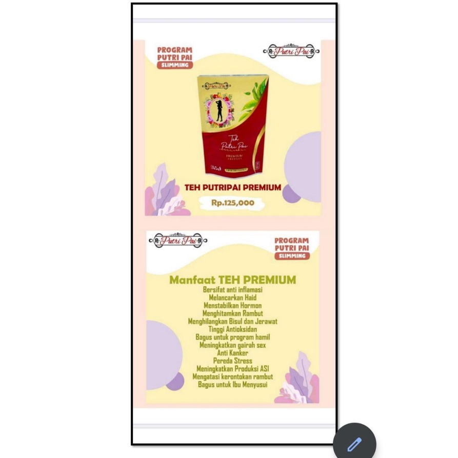 

TEH DIET RED PUTRI PAI (1 PACK) TELANG