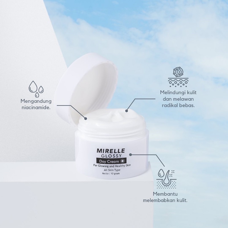 Mirelle glossy day cream