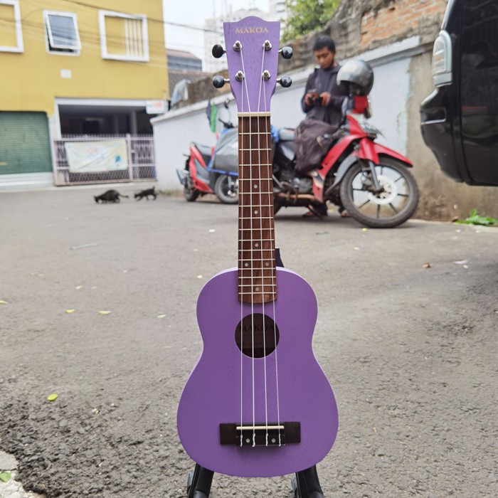 Ukulele Makoa Soprano Sopran Warna Ungu Original