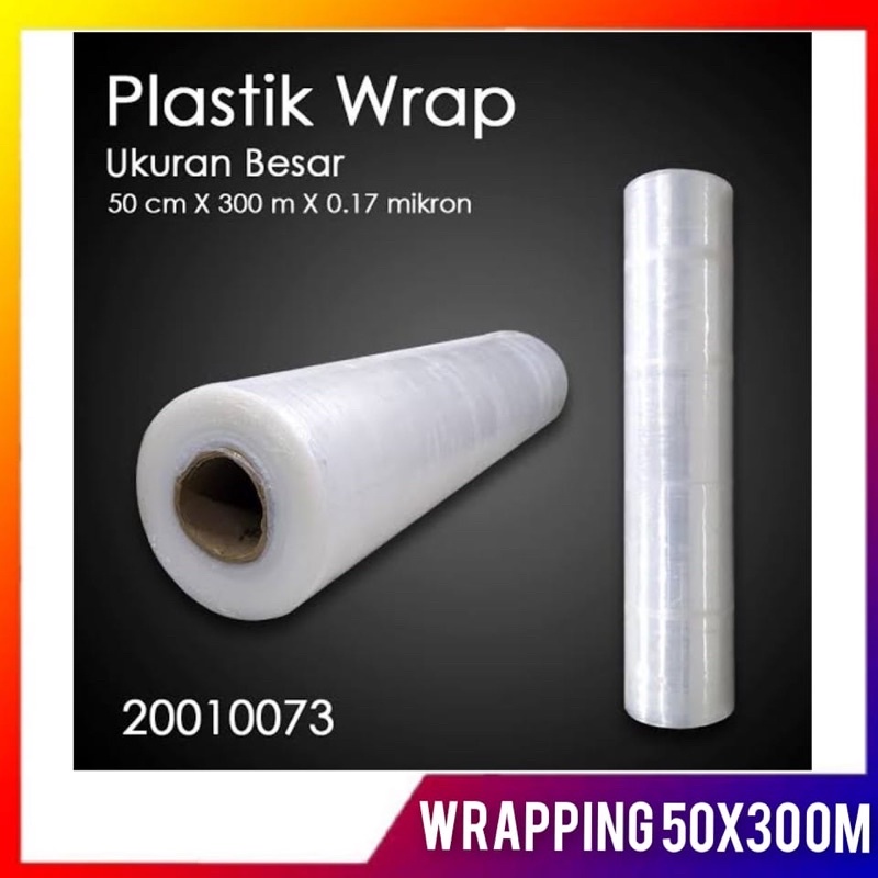 Jual PLASTIK WRAPPING BARANG 50x300M / STRETCH FILM PLASTIK WRAP