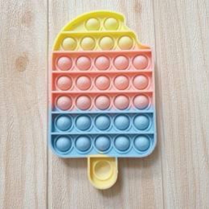 POP IT Fidget Toy mainan untuk penghilang stres pada anak Push bubble toy READY-Ice cream