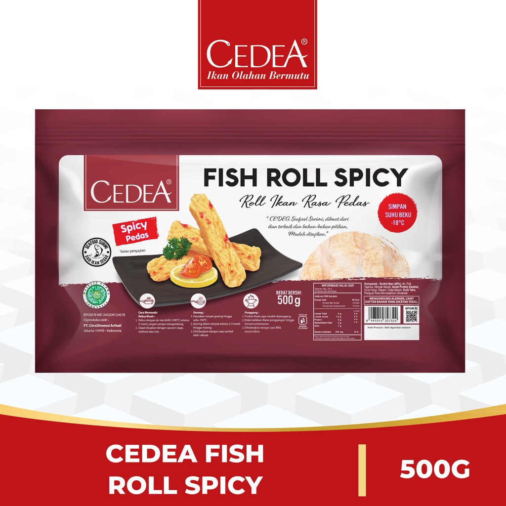 

CEDEA Fish Roll Spicy/ Pedas 500g