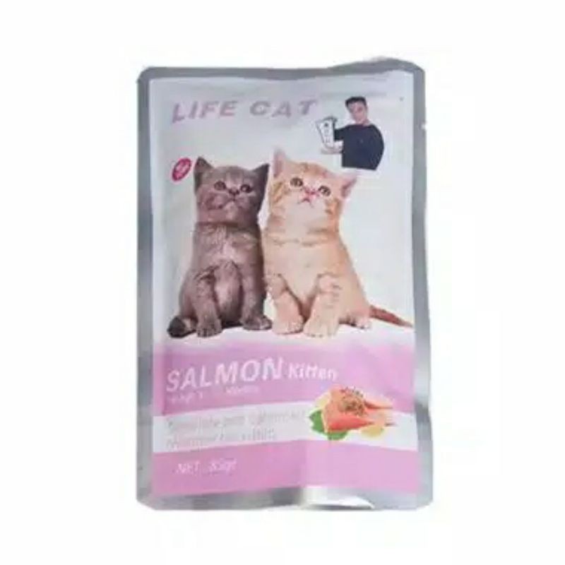 Life cat купить. Китти Кэт пауч. Calibra Cat Pouch Premium Kitten Salmon. Grand prix super Premium Salmon Kitten 1.5 kg. После Кати лайф на ручках кот.