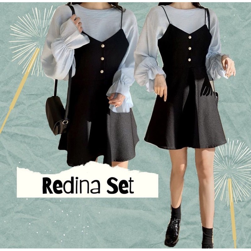 Redina Set (Dress dan Inner) (Petite size to Plus size) | SKOUTWEAR