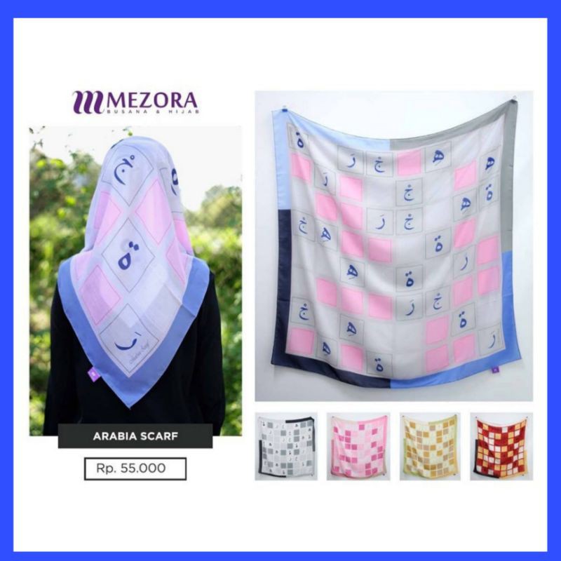 Segiempat Motif / Segiempat ARABIA SCARF  MEZORA