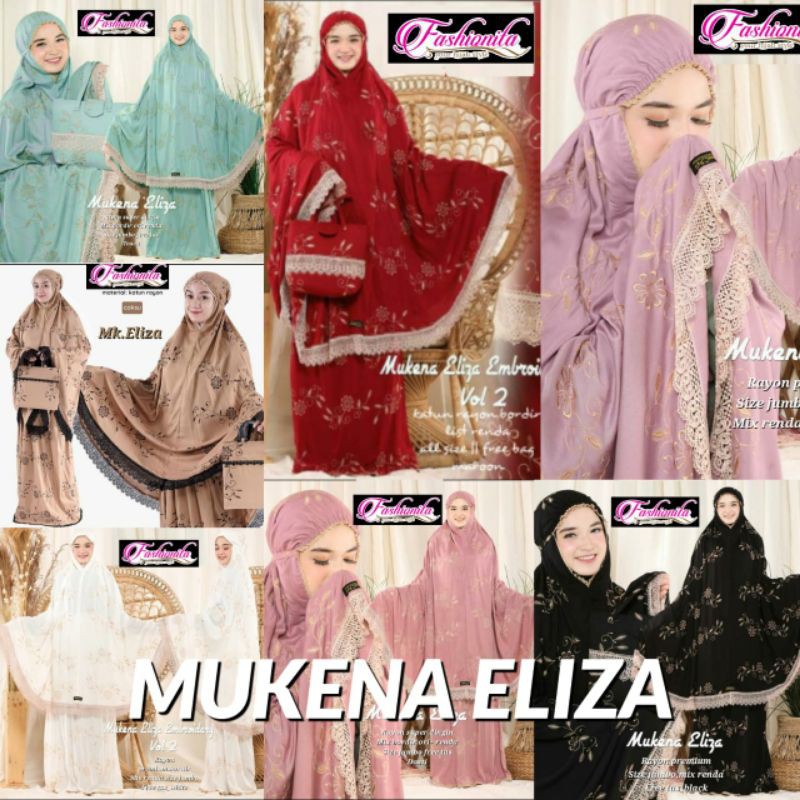 mukena eliza bordir renda