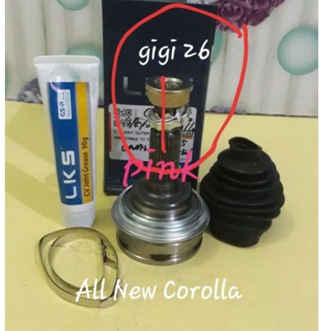 CV Joint Luar As Roda Depan Luar Toyota All New Corolla 1800cc Corona ST171 2000cc Non ABS