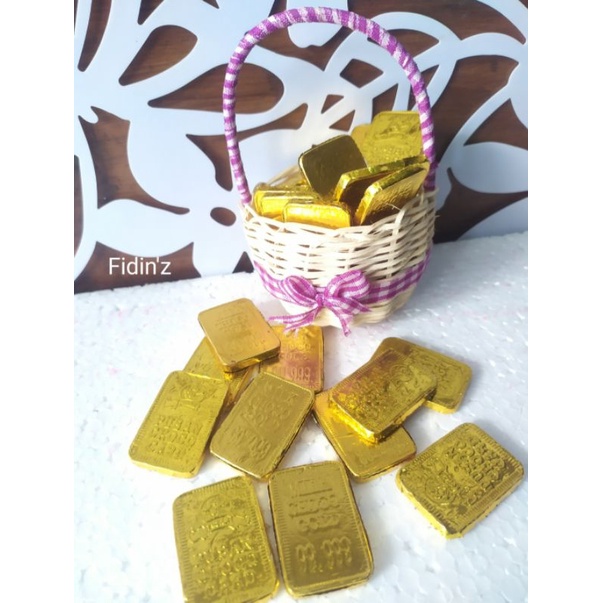 

Cokelat Koin Emas Batangan Merk Pusan