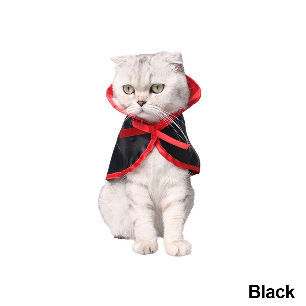 Set Kostum Jubah + Topi Kucing / Anjing Peliharaan Untuk Halloween / Cosplay