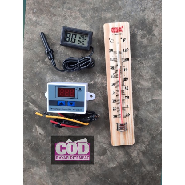 Mesin Tetas Thermostat Paket Komponen Mesin Tetas Termostat Higrometer Termometer Tetas Thermostat O