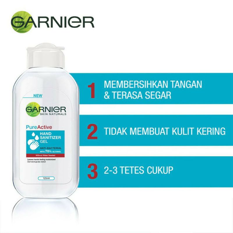 Garnier pure Active Hand sanitizer gel 125ml