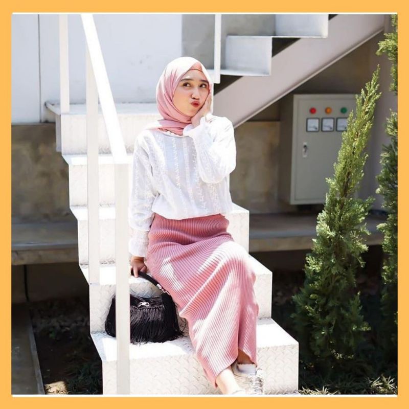 ROK SPAN RAJUT / ROK SPAN KNIT PREMIUM RAJUT / ROK SPAN / ROK WANITA