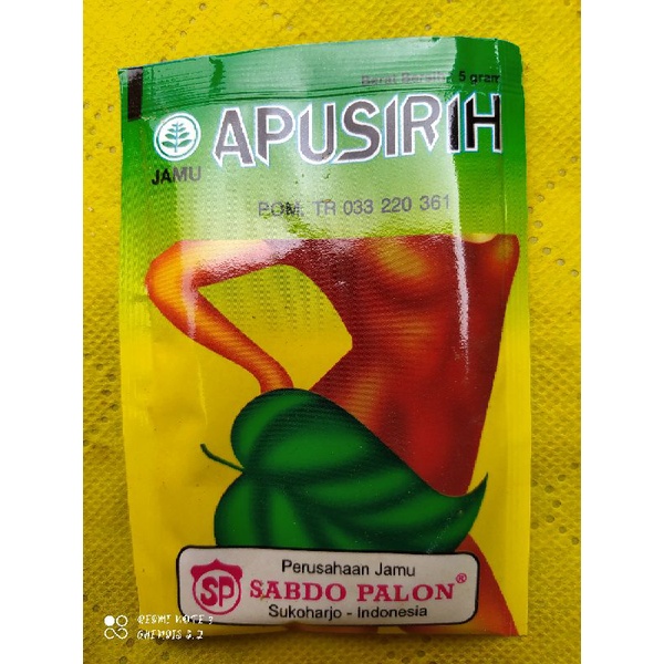 

Jamu serbuk apu sirih