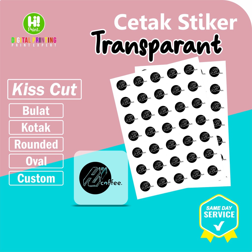 

Stiker Label Minuman Transparant Cutting A3