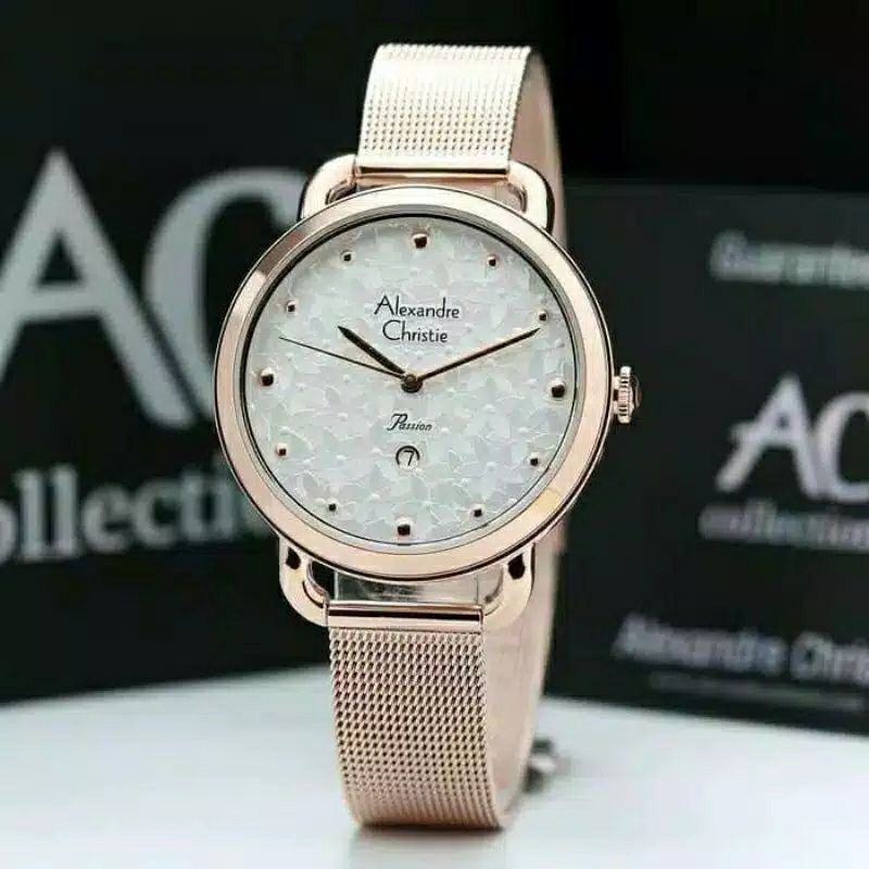 Alexandre Christie rantai pasir bulat cewe 2795 rosegold