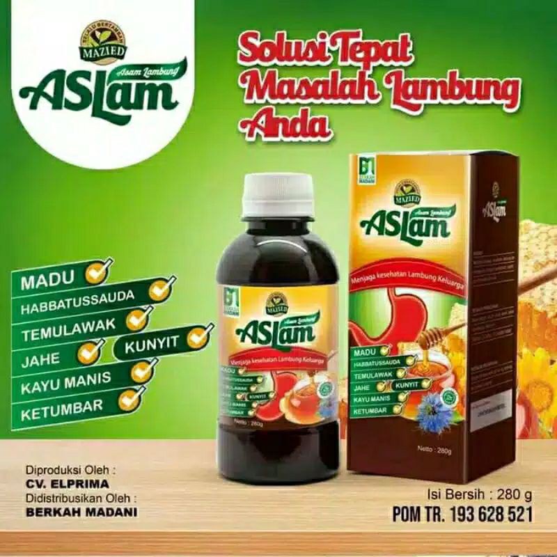 

Madu Mazied ASLAM 280 gr Original Meredakan Asam Lambung obati maag kronis terampuh herbal BPOM
