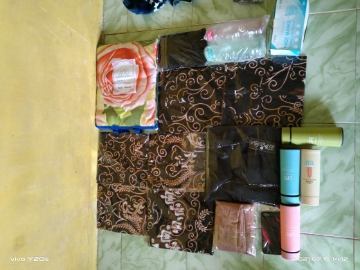 Batik Couple Keluarga Sania Ruffle Ori Ndoro Jowi Dnt Motif Kujang Putih