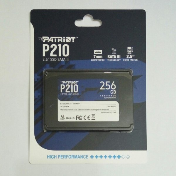 P210 PATRIOT 256GB SSD 2.5 SATA3