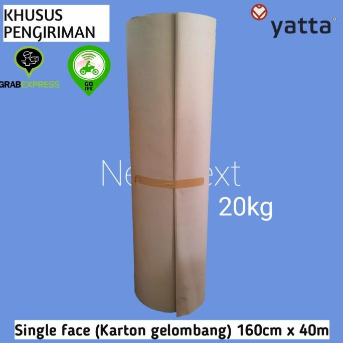 

Karton Lembar / Single Face 160cm x 40Meter (Roll @ 20Kg) Star Seller Termurah