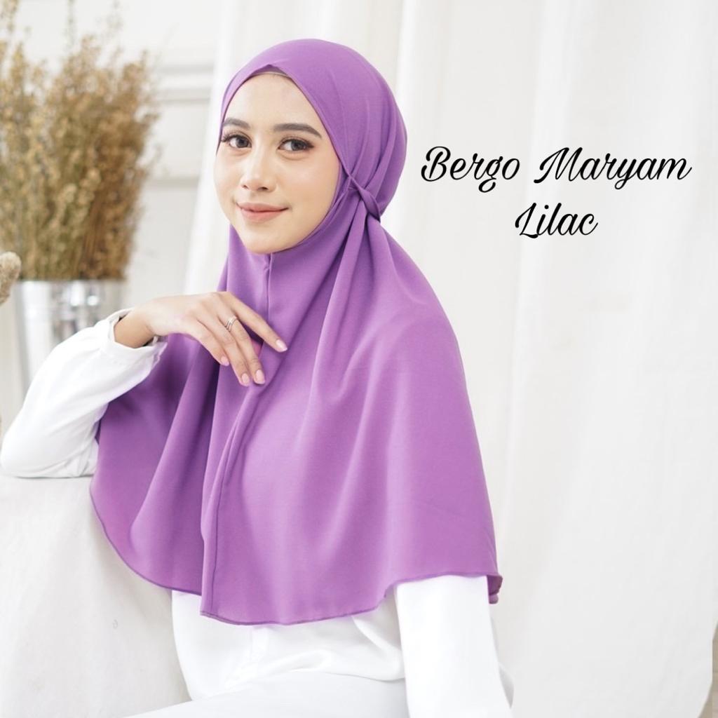 Hijab Jilbab instan bergo Maryam diamond dewasa / hijab Khimar bergo Maryam no pet