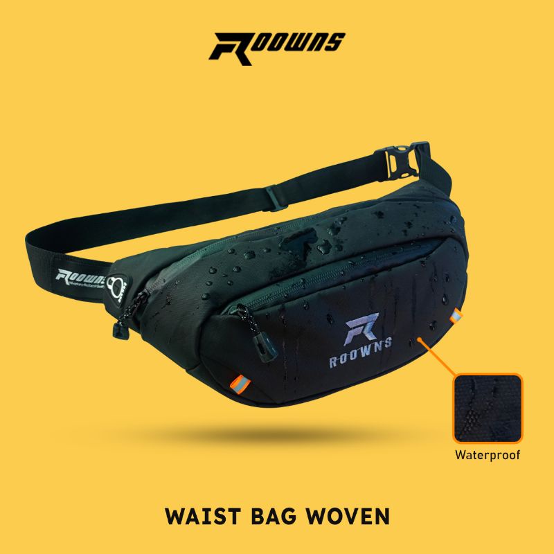 Tas Selempang Waistbag Distro Waterproof Phantom Pria Wanita Roowns Woven